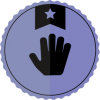 one star volunteer badge